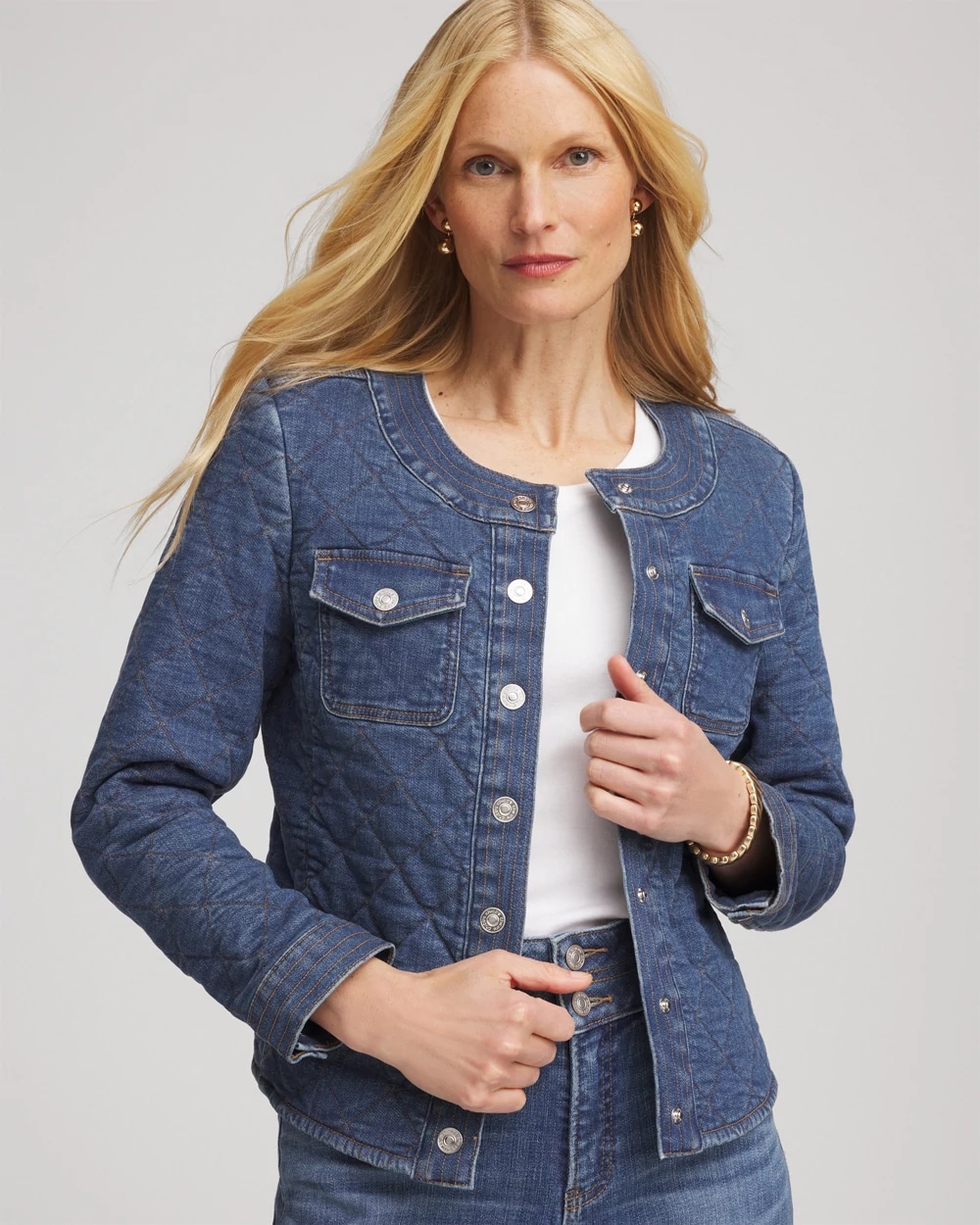 Quilted Denim Jacket | Chico's Quilted Denim Jacket | Chico's